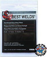 BEST WELDS 901-932-107-14 - 2" Glass Filter Plate, Shade 14, 4-1/2 x 5-1/4" Green