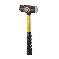 Nupla 27-035 Blacksmith's Double-Face Steel-Head Sledge Hammer, 3 lb., 14" SG Grip Handle, Yellow