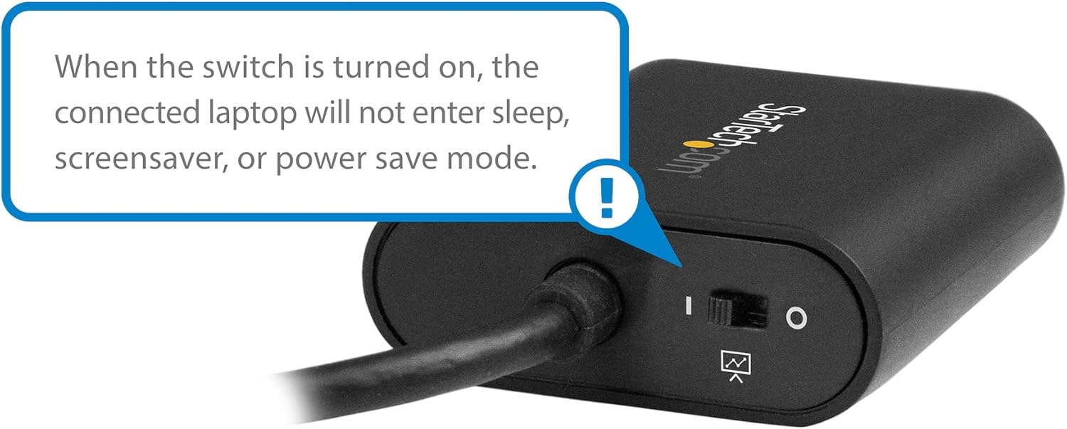 StarTech.com USB C to 4K HDMI Adapter - 4K 60Hz - Thunderbolt 3 Compatible