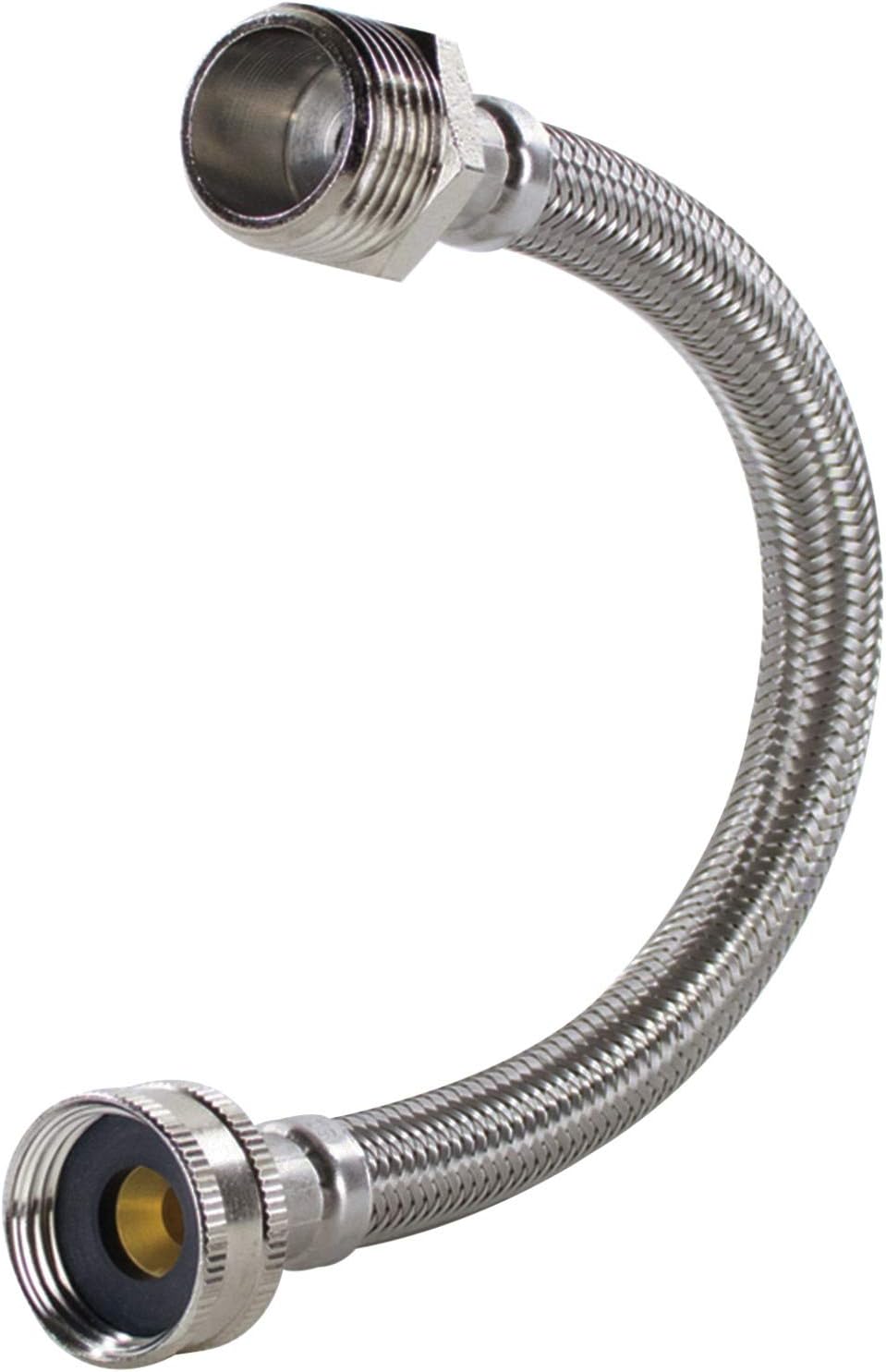 Certified Appliance Accessories Braided Stainless Steel Steam Dryer Installation Kit with 90° Elbow