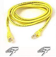 Belkin Components 10ft Cat5e Patch Cable Utp Yellow Pvc Jacket 24awg T568b 50 Micron Gold Pl
