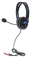 Manhattan Stereo Headset — Lightweight Over-Ear Design, 6 ft. (1.8 m) Cable, Two 3.5 mm Plugs, Adjustable Mic