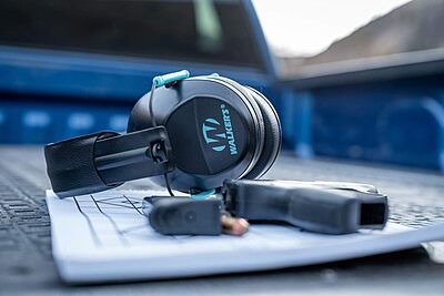 WALKER'S Pro Low-Profile Folding Earmuffs NRR 22 dB