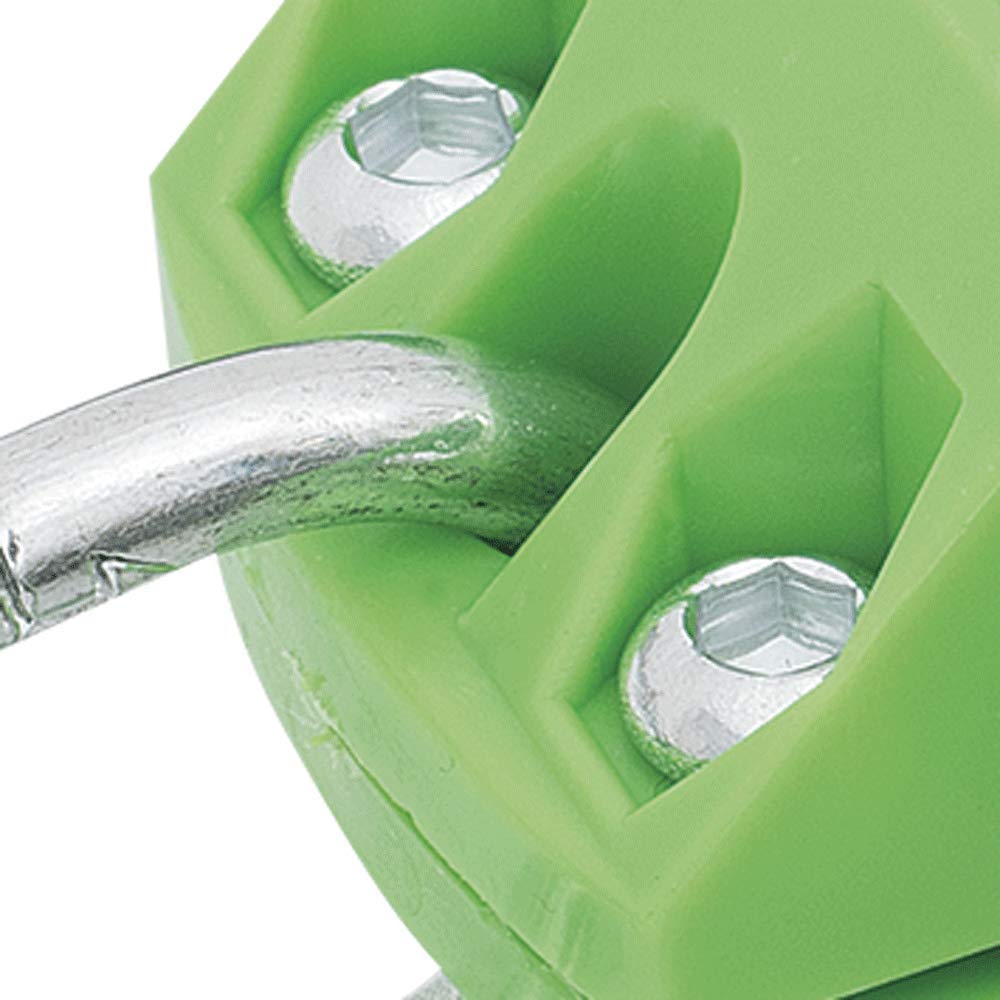 Peakworks Tool Tethering System, 1-1/16" x 1-1/4" Press Block, HDPE, Green (Pack of 10), V8561802 Pack 10