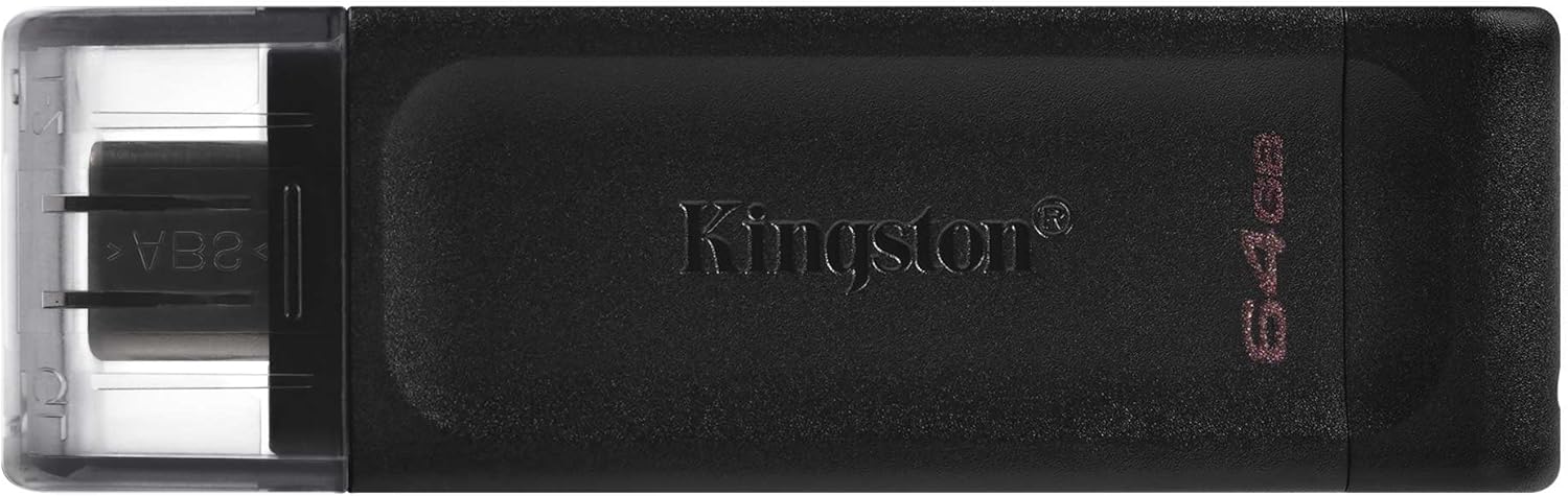Kingston DataTraveler 70 64GB Portable and Lightweight USB-C flashdrive with USB 3.2 Gen 1 speeds DT70/64GB