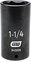 GEARWRENCH 19 Piece 1/2 Inch Drive 6 Point Impact Socket Set, Deep, SAE - 84934N 1/2"