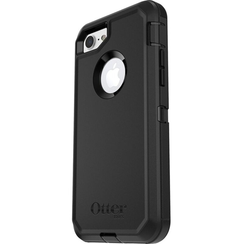 OtterBox iPhone SE 3rd/2nd Gen, iPhone 8/7 (Non-Retail/Ships in Polybag) Defender Series Case - Black, Rugged & Durable