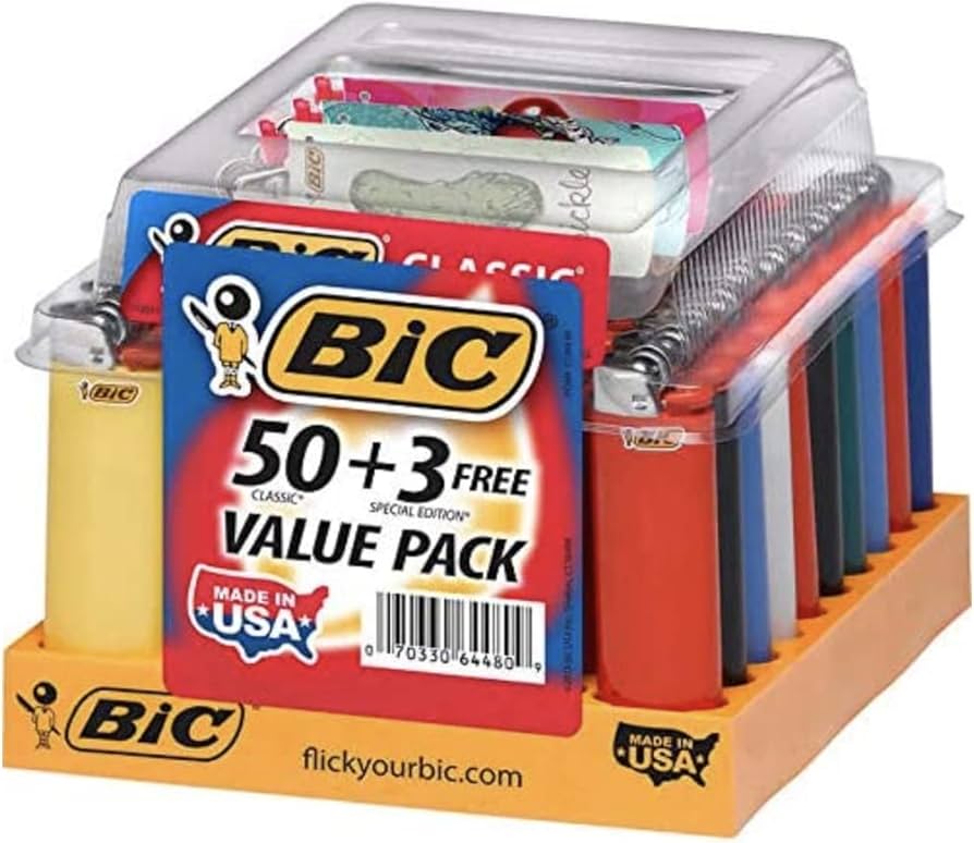 BIC LIGHTER 50CT + 3