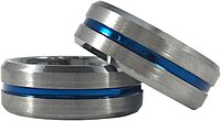 THIN BLUE LINE USA Men's Tungsten Carbide Ring