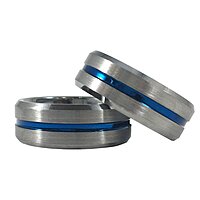 THIN BLUE LINE USA Men's Tungsten Carbide Ring