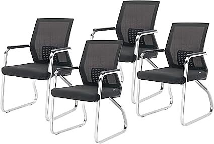 Sillas Escritorio Oficina Sillón Ejecutiva Ergonómica 4 pcs