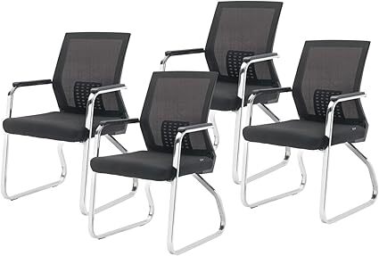 Sillas Escritorio Oficina Sillón Ejecutiva Ergonómica 4 pcs