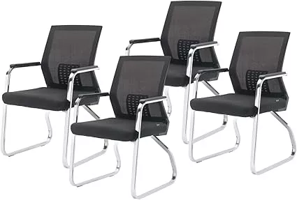 Sillas Escritorio Oficina Sillón Ejecutiva Ergonómica 4 pcs