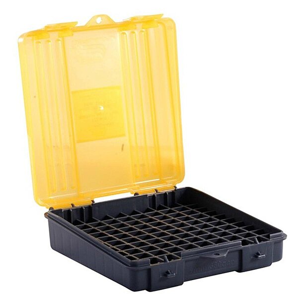 PLANO Handgun and Rifle Ammo Case, Hard-Shell Plastic Ammunition Storage with Flip-Top Lid and Deep Individual Slots