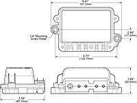 Blue Sea Systems 2356 Water-Resistant 4 Gang BusBar with Cover, Black