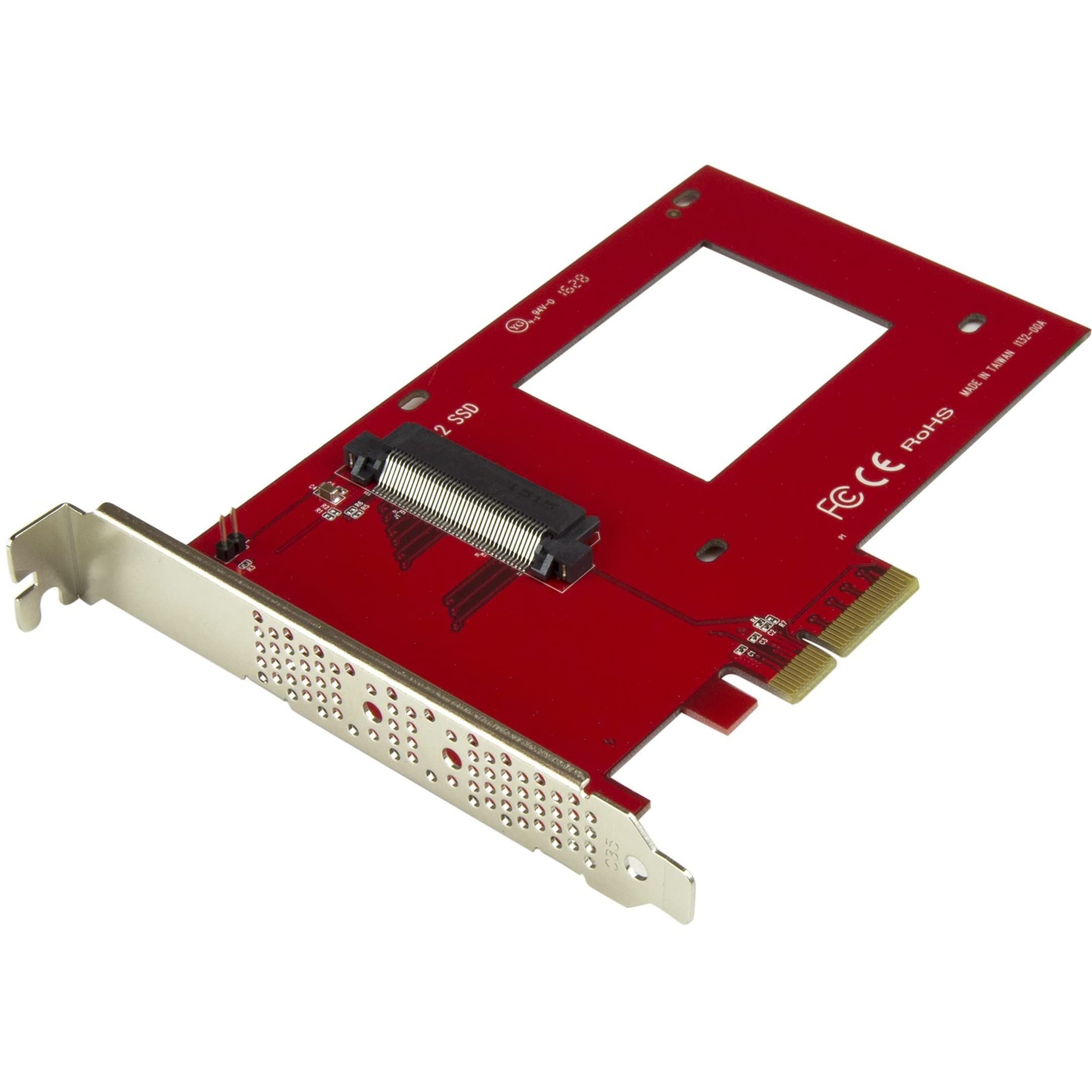 StarTech.com U.2 to PCIe Adapter for 2.5" U.2 NVMe SSD - SFF-8639 - x4 PCI Express 3.0