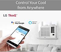 LG Window Air Conditioner with Supplemental Heat, Electronic Controls with Remote