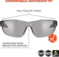 ERGODYNE Skullerz VALI Frameless Safety Glasses