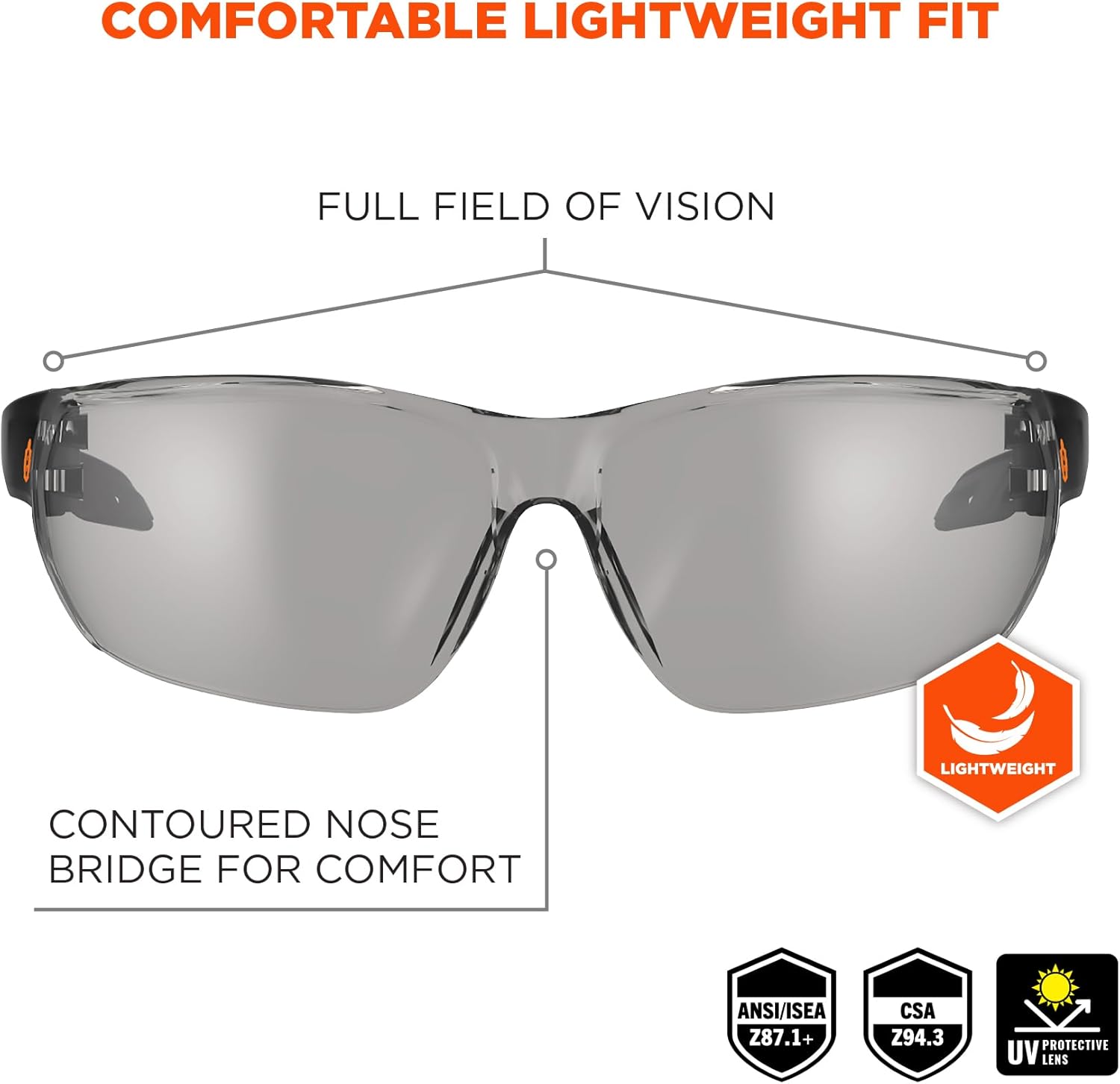 ERGODYNE Skullerz VALI Frameless Safety Glasses