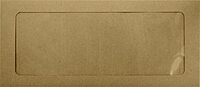 LUX #10 Full-Face Window Envelopes, Grocery Bag Brown, Peel & Press, 4 1/8" x 9 1/2", Pack of 50