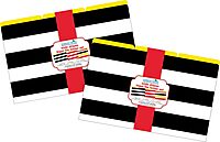 Barker Creek Legal Size Designer File Folders, Wide Stripes, Multicolor, Replace Bland & Boring with Bright & Beautiful Legal File Folders, Tabs are 1/3 Cut, 18 Folders/Pkg, 6 Each of 3 Designs (3908)