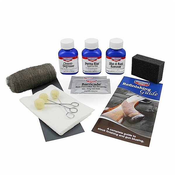 Birchwood Casey Perma Blue Liquid Gun Blue Finishing All-Inclusive Easy-to-Use Kit for Gun Cleaning, Maintenance and Preservation