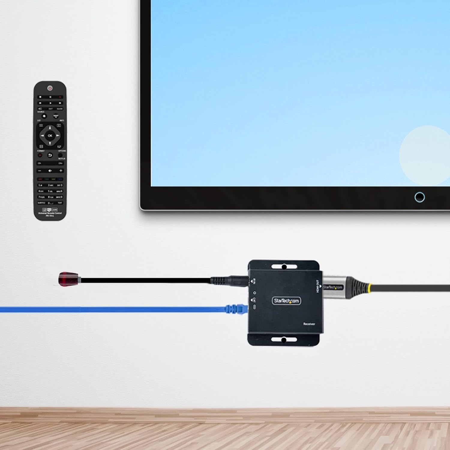 StarTech.com 4K HDMI Extender over CAT5e/CAT6 Cable, Transmitter & Receiver Kit