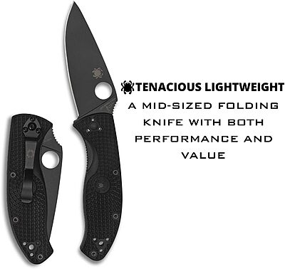 SPYDERCO Tenacious Lightweight EDC Folding Pocket Knife