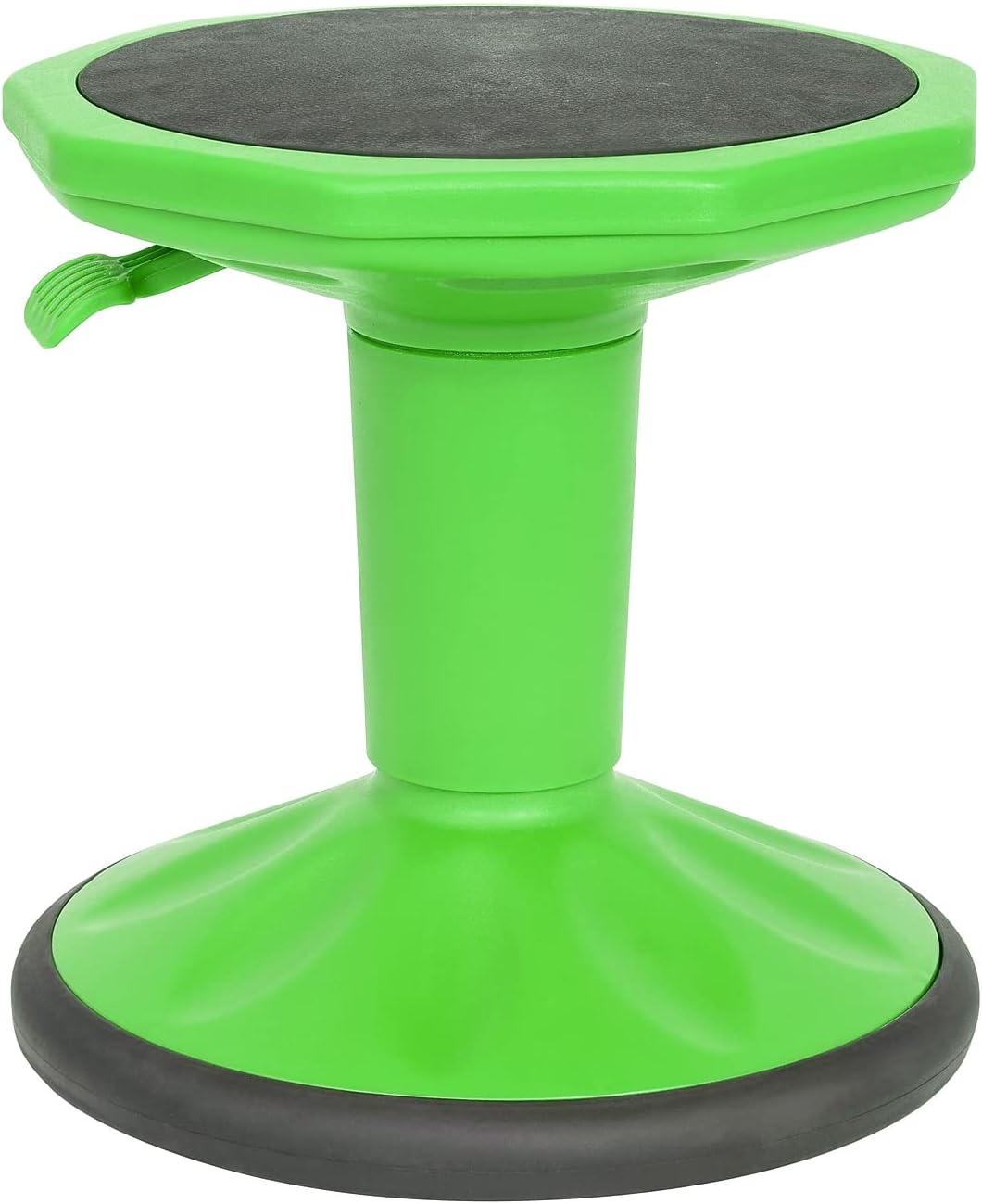 FLASH FURNITURE Carter Adjustable Height Active Learning Stool, Backless Wobble Stool with 360-Degree Swivel, 14-18 in H
