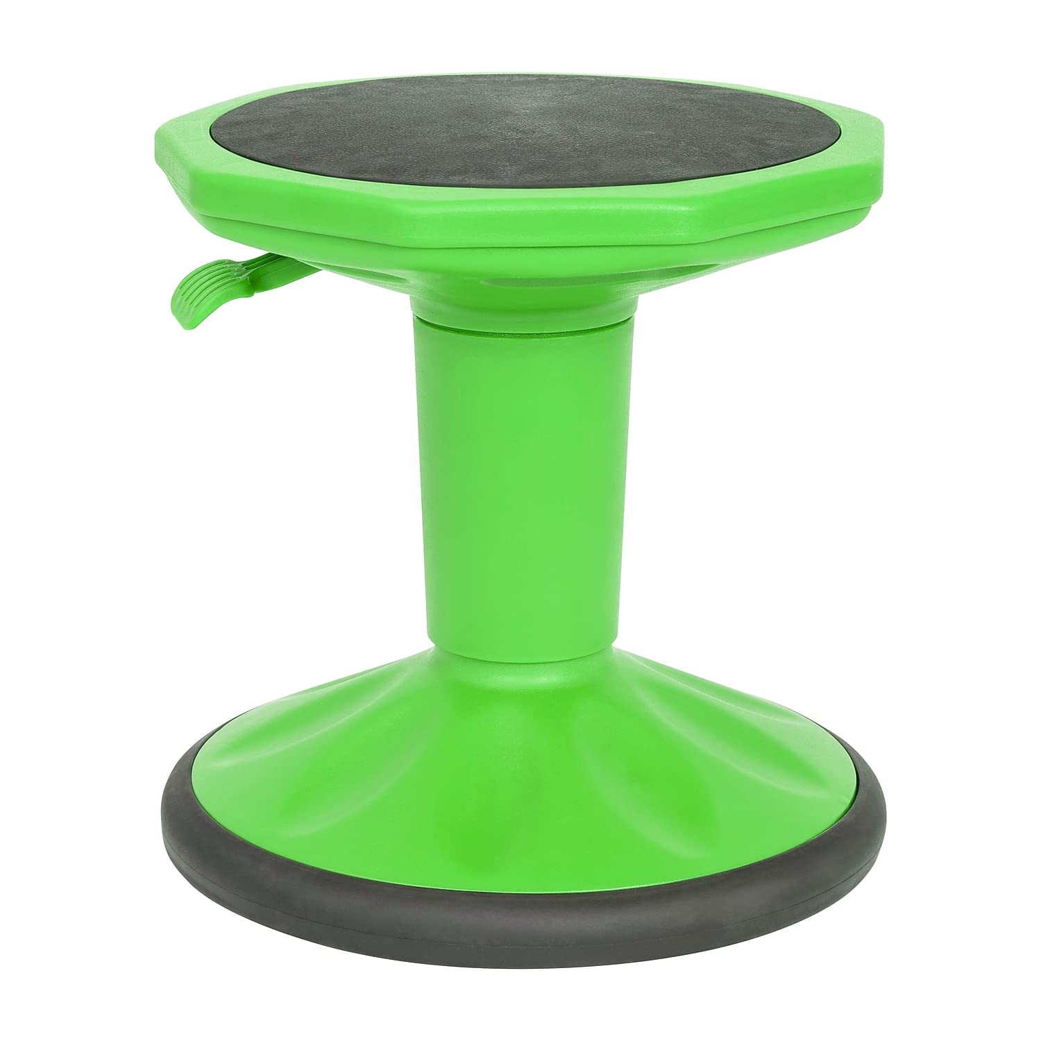 FLASH FURNITURE Carter Adjustable Height Active Learning Stool, Backless Wobble Stool with 360-Degree Swivel, 14-18 in H