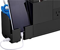 Bostitch Office Konnect Charging Station Desk Organizer Base, USB Phone Stand Compatible with Cell Phones & Tablets, Black