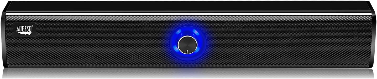 Adesso Xtream S6 Bluetooth & AUX Sound Bar Speaker 10W x 2