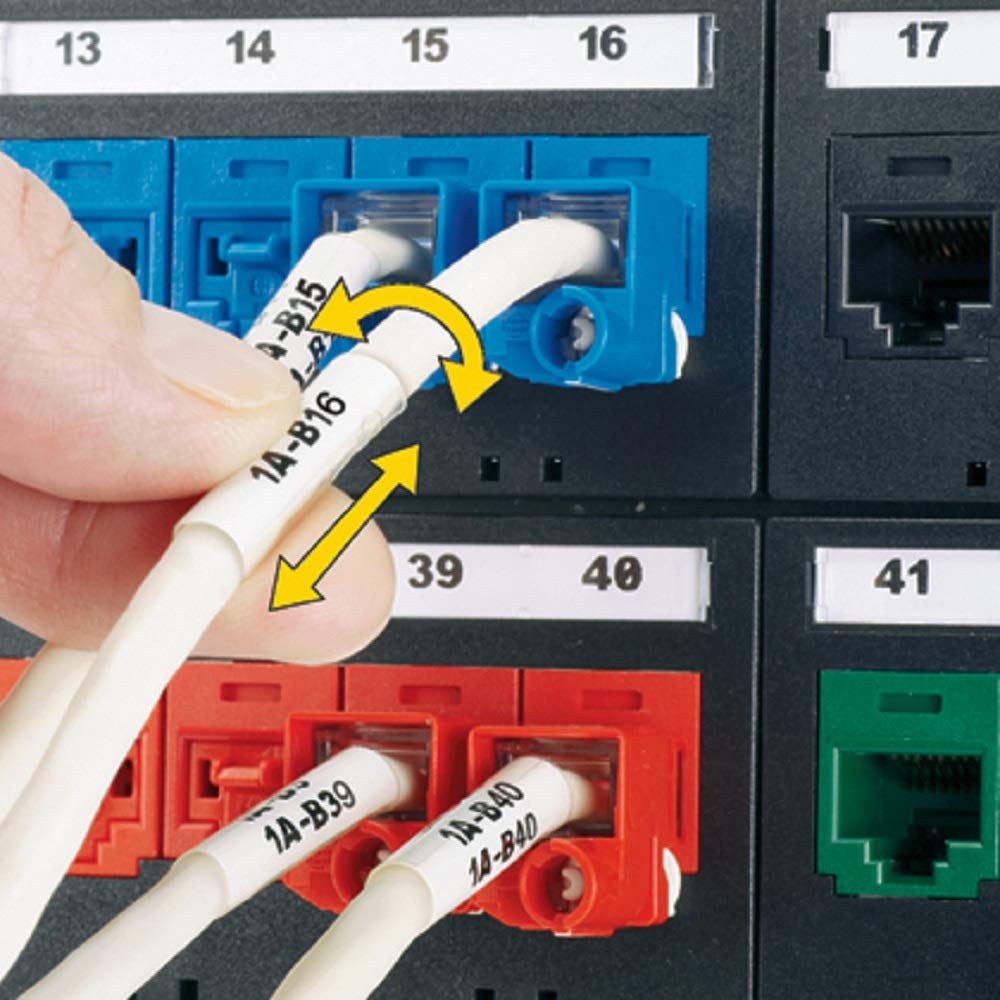 PANDUIT Turn-Tell P1 Label Cassette Self-Laminated Vinyl Wire/Cable Labels