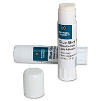 Business Source Glue Stick - 0.26 oz - White - 30 / Box