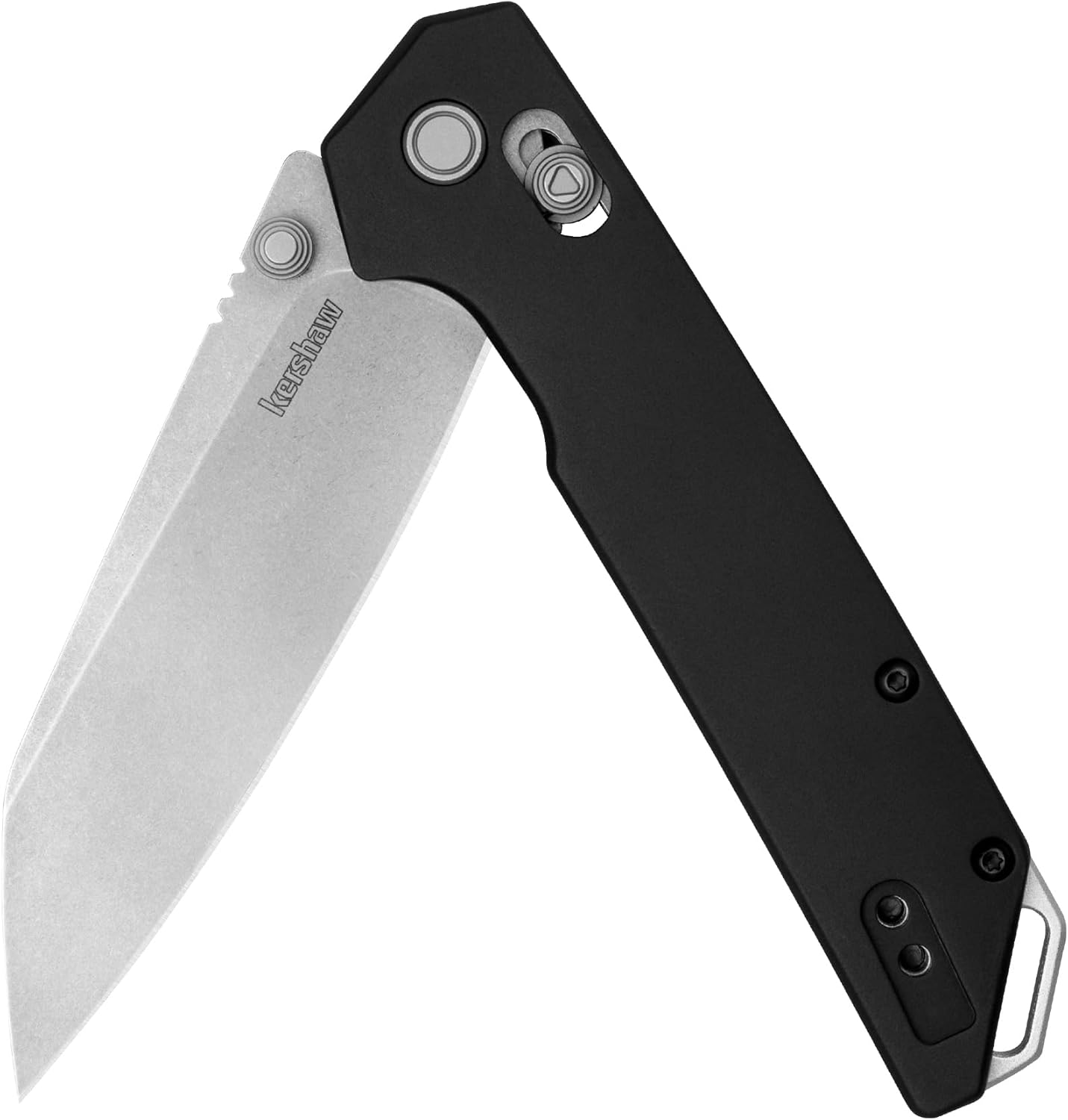 Kershaw Iridium Reverse Tanto Folding Pocket Knife, Sleek 3.4 inch D2 Steel Blade, DuraLock Locking Mechanism