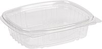 STALKMARKET Jaya Compostable Clear PLA Hinged Rectangular Deli Containers