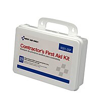 First Aid Only 9301-25P 25-Person Contractor's First Aid Kit for Home Renovation, Job Sites, and Construction Vehicles