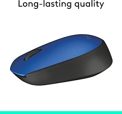 Logitech M170 Wireless Mouse for PC, Mac, Laptop, 2.4 GHz with USB Mini Receiver - Battery Life, Ambidextrous