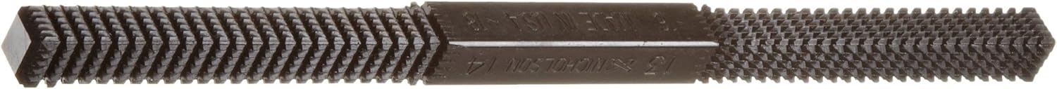 Nicholson Thread-Restoring Hand File, Square, Regular Bolt, 8-3/8"