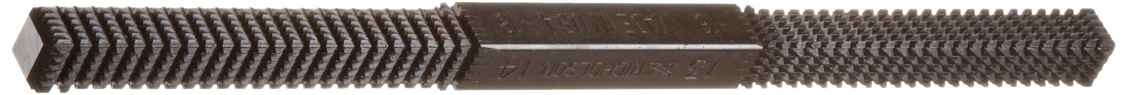 Nicholson Thread-Restoring Hand File, Square, Regular Bolt, 8-3/8"