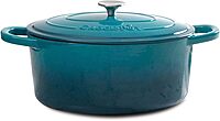 Crock-Pot Artisan 7-Quart Oval Enameled Cast Iron Dutch Oven