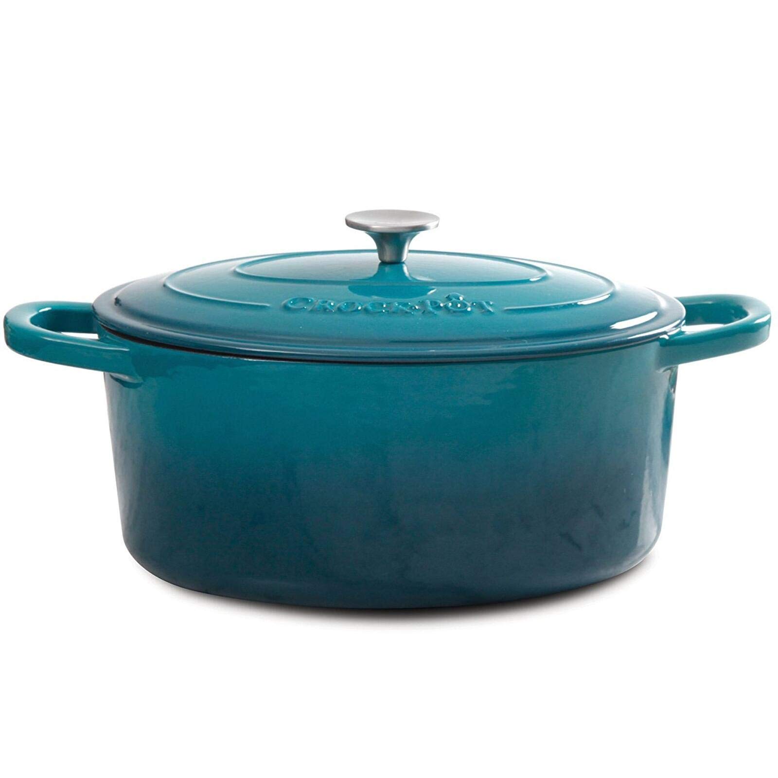 Crock-Pot Artisan 7-Quart Oval Enameled Cast Iron Dutch Oven