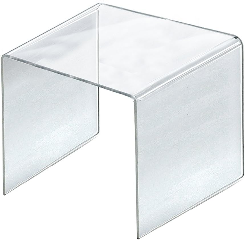 Azar Displays Clear Acrylic Riser Displays (4-Pack)