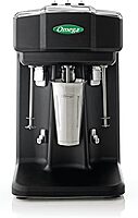 Omega M3000 Commercial Triple Spindle Milkshake Maker, 1/3 HP, Black/Silver