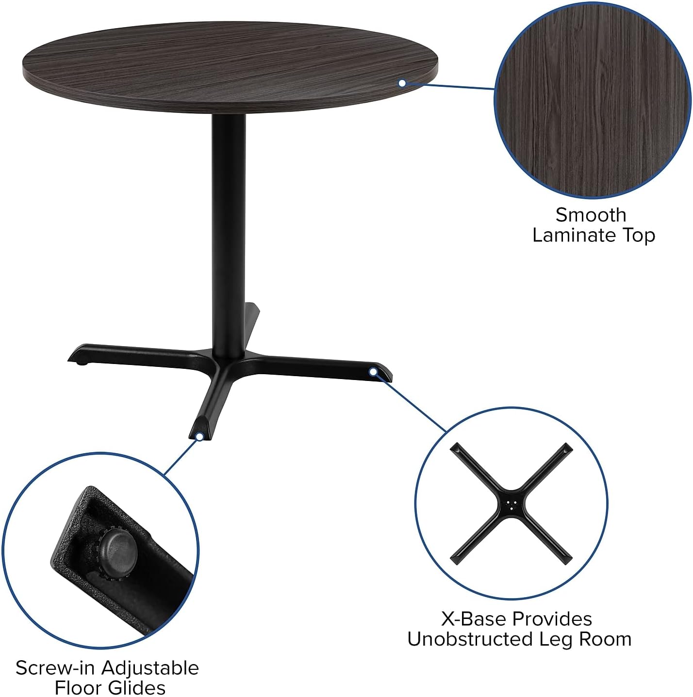 Flash Furniture Chapman 36" Round Multipurpose Conference Table