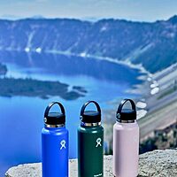 HYDRO FLASK Wide-Mouth Insulated Water Bottle with Flex Cap
