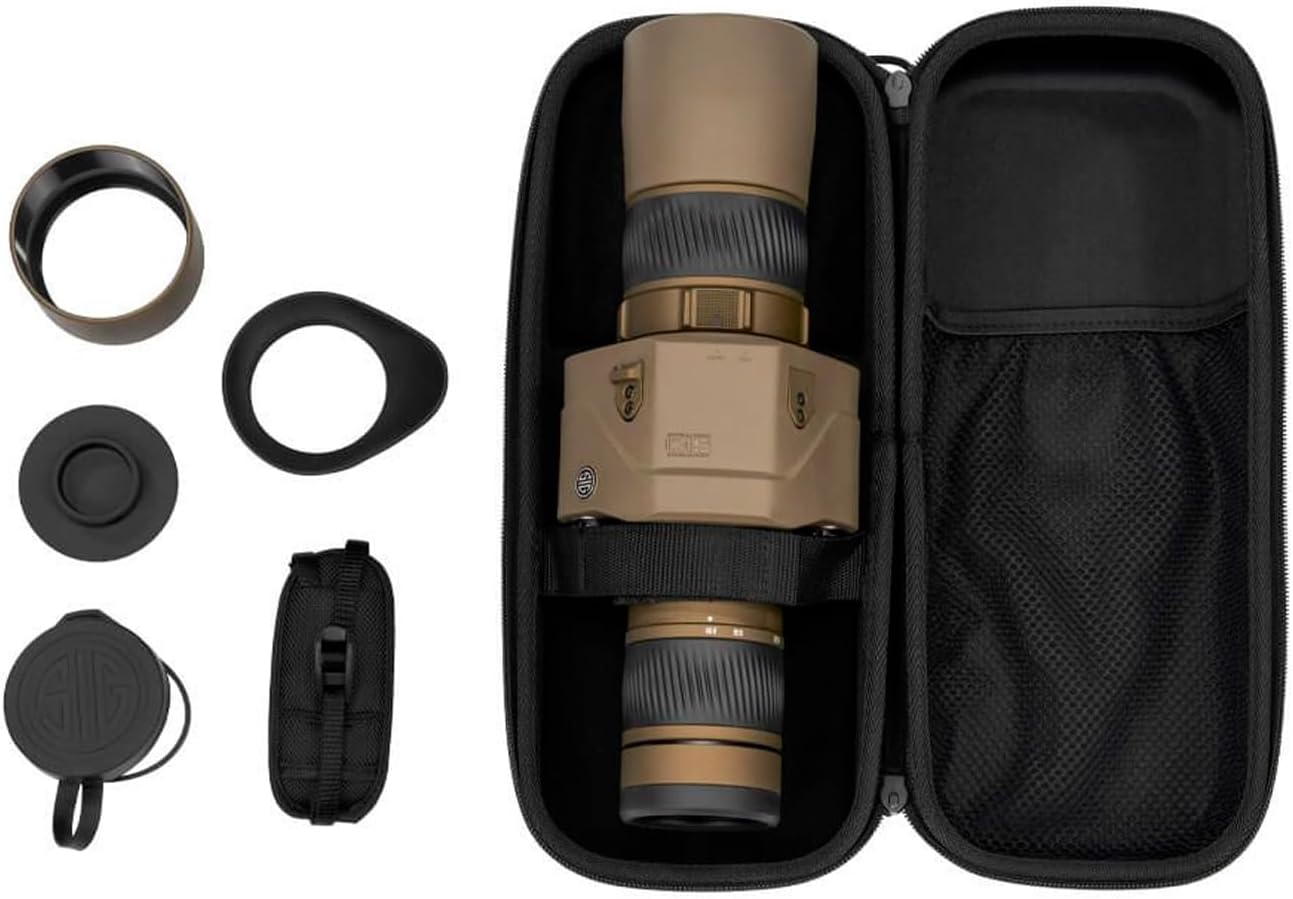 SIG SAUER OSCAR6 HDX PRO 16-32x60mm Image Stabilized Fast Focus Straight Eyepiece Waterproof Tripod Compatible Hunting