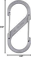 NITE IZE S-Biner Stainless Steel Dual-Gated Carabiner