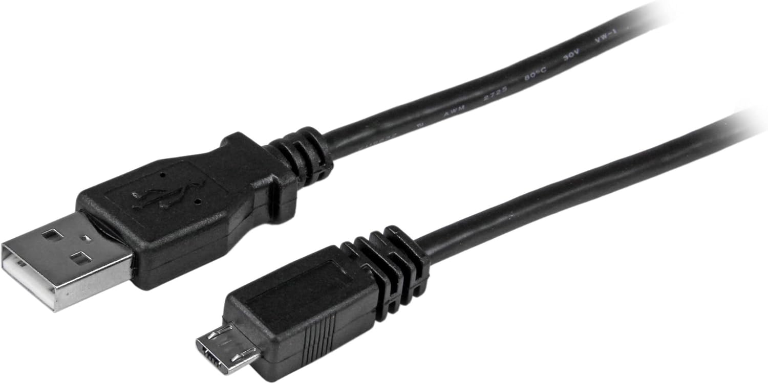 StarTech.com 3ft USB to Micro USB Cable - USB A to Micro B Charging Cable (UUSBHAUB3)