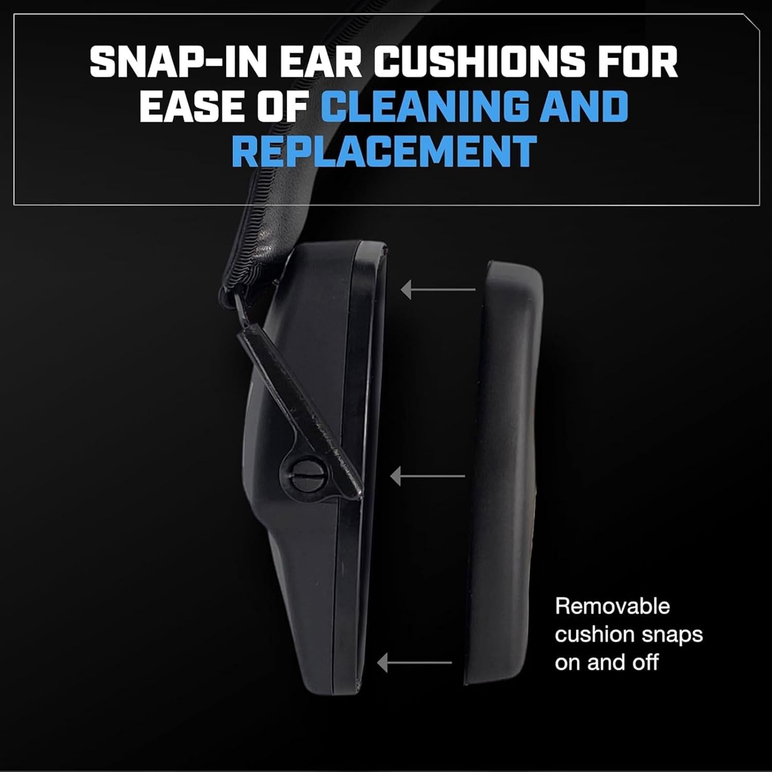 AXIL x SIG SAUER TRACKR Passive Earmuffs - Compact Foldable Noise Isolation 28 SNR / 22 NRR Passive Hearing Protection